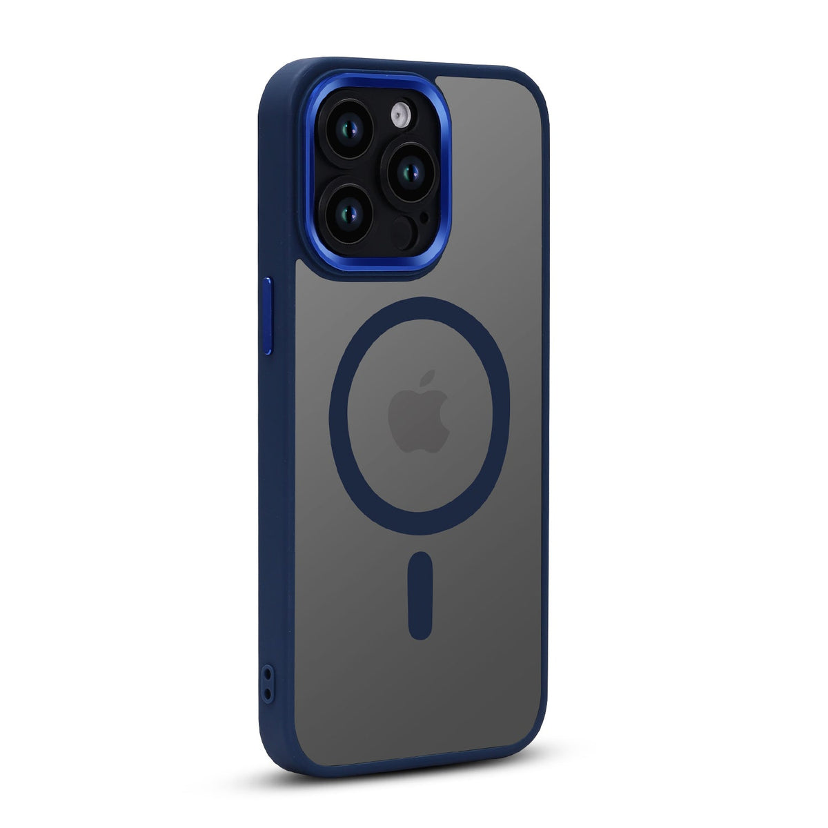Apple iPhone 14 Pro Max Hoesje - Blauw - Bumper MagSafe Back Cover