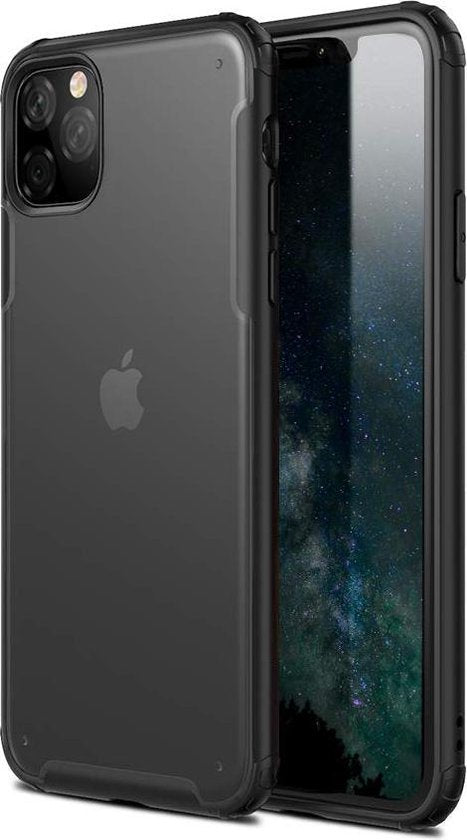 Apple iPhone 11 Pro Max Hoesje - Zwart - Anti-Slip Back Cover