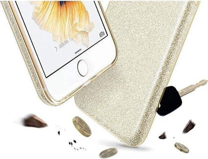 Apple iPhone Xs Max Hoesje - Roze - Glitter Back Cover
