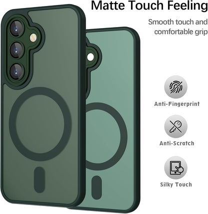 Samsung Galaxy S26 FE Hoesje - Groen - Matte Armor MagSafe Back Cover