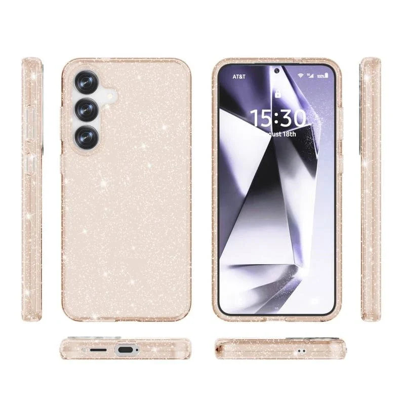 Samsung Galaxy S25 Case - Gold - Glitter Back Cover