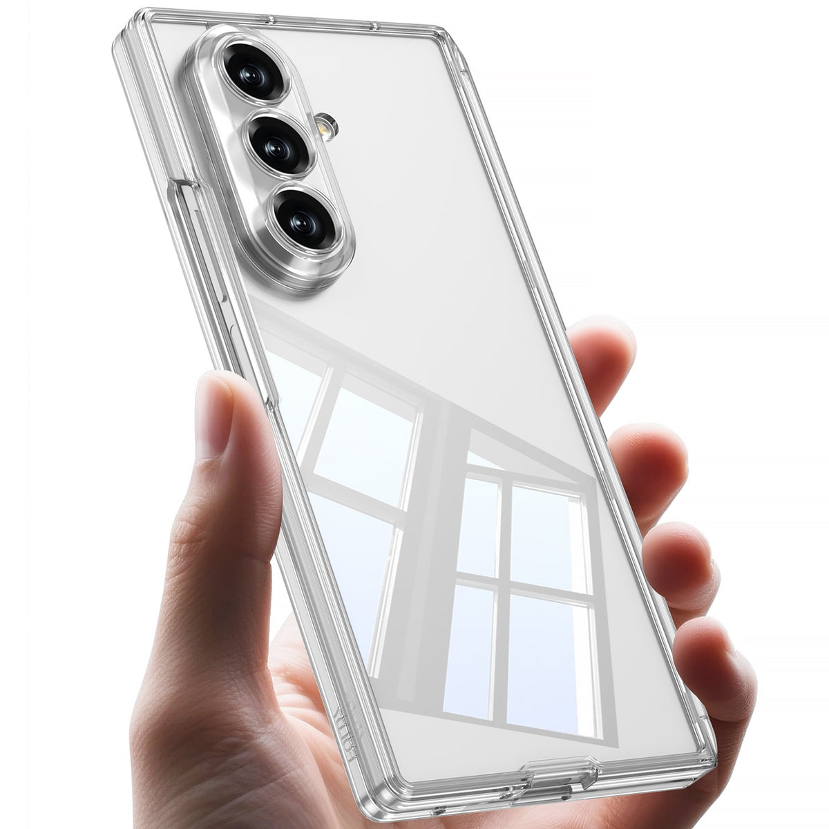 Samsung Galaxy Z Fold8 Ultra Hoesje - Transparant - 360 Graden Full Body Case met Ingebouwde Screenprotector