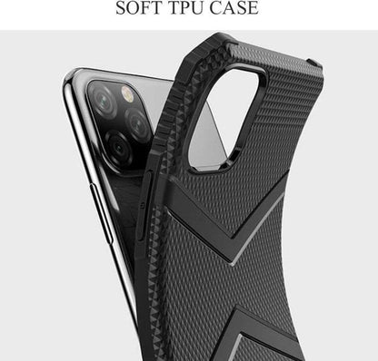 Apple iPhone 11 Pro Max Hoesje - Zwart - Anti Slip Back Cover