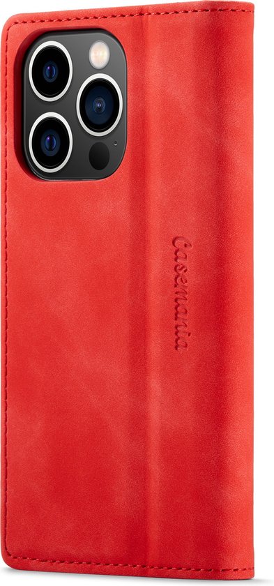 iPhone 14 Pro Case - Crimson Red - Thin Wallet Case