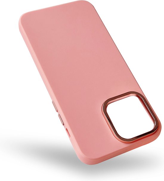 Apple iPhone 14 Pro Max Hoesje - Roze - Shockproof Siliconen Back Cover