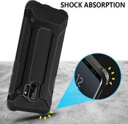 Samsung Galaxy S9 Hoesje - Zwart - Armor Back Cover