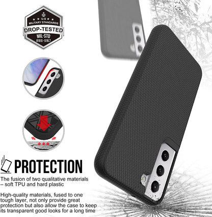 Samsung Galaxy S24 Hoesje - Zwart - Anti Slip Back Cover