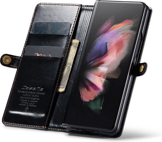 Samsung Galaxy Z Fold 3 Hoesje - Charcoal Gray - Dunne Bookcase