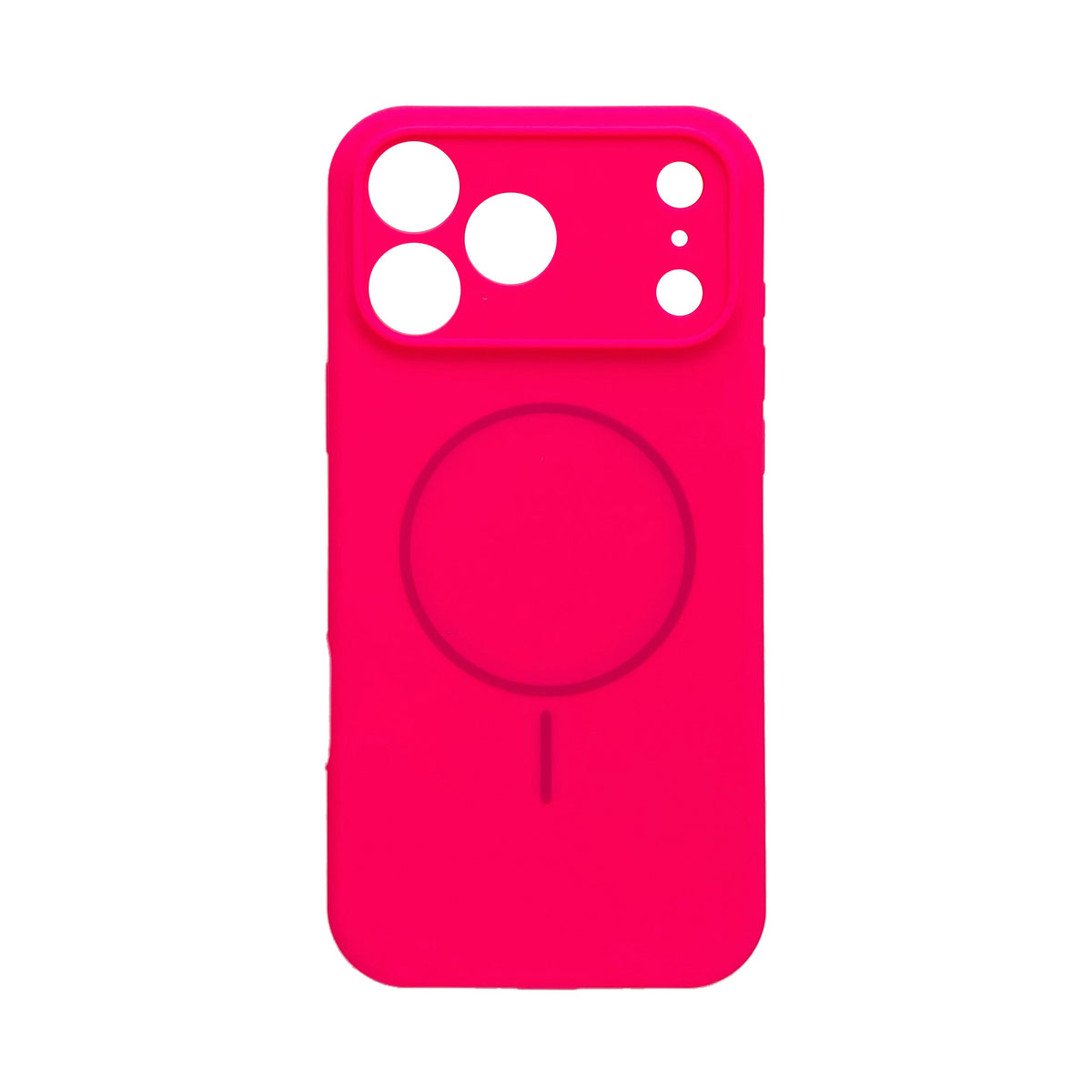 Apple iPhone 18 Pro Max Hoesje - Neon Roze - Zachte Liquid Siliconen MagSafe Back Cover