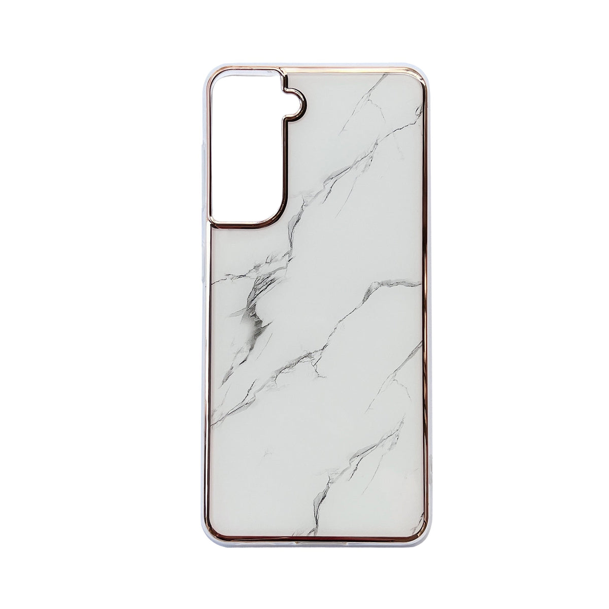 Samsung Galaxy S23 FE Hoesje - Wit - Siliconen Marmer Back Cover