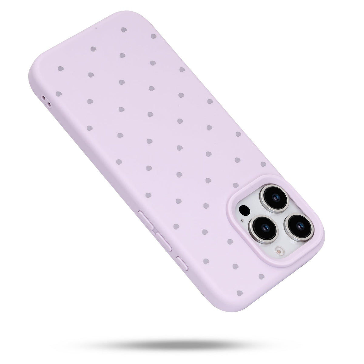 Apple iPhone 16 Pro Max Hoesje - Paars - Hartjes Back Cover