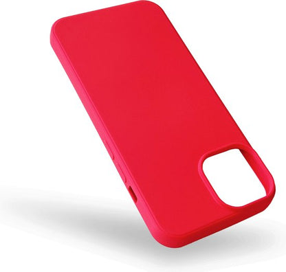 Apple iPhone 14 Plus Case - Red - Microfiber Silicone Back Cover