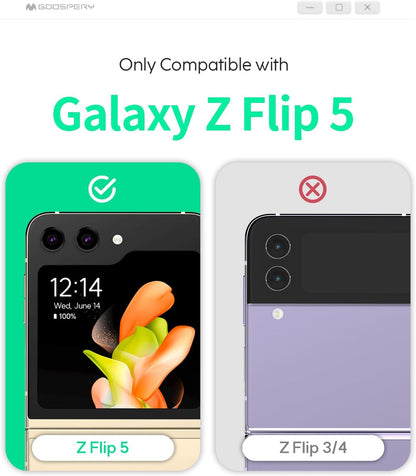 Samsung Galaxy Z Flip 5 Hoesje - Transparant - Siliconen Back Cover