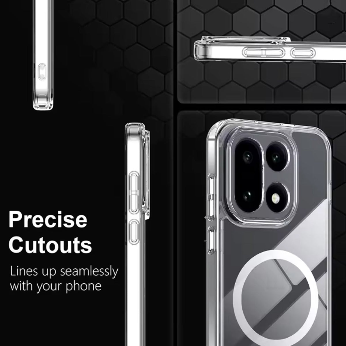 OnePlus 15R Case - Clear - Shockproof MagSafe Back Cover