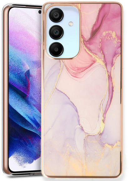 Samsung Galaxy A25 Hoesje - Nova - Siliconen Marmer Back Cover
