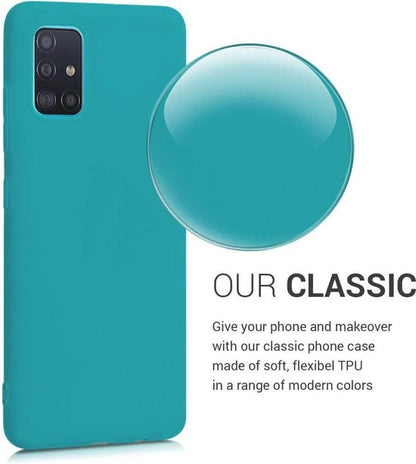 Samsung Galaxy A71 Hoesje - Turquoise - Siliconen Back Cover