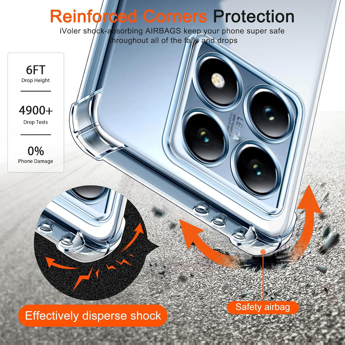 Xiaomi 17T Pro Hoesje - Transparant - Anti-Shock Back Cover