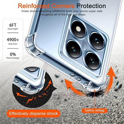 Xiaomi 14T Pro Hoesje - Transparant - Anti-Shock Back Cover