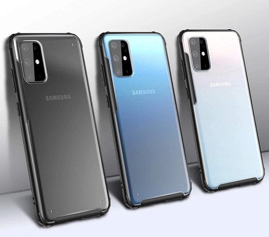 Samsung Galaxy S20 Plus Hoesje - Zwart - Anti Slip Back Cover