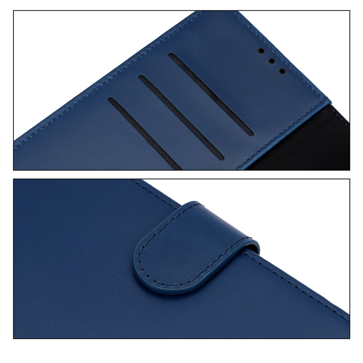Samsung Galaxy S26 Ultra Hoesje - Navy Blue - Echt Leren Bookcase