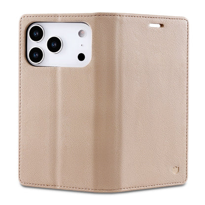Apple iPhone 18 Pro Max Hoesje - Soft Beige - Dunne Leather-look Back Cover