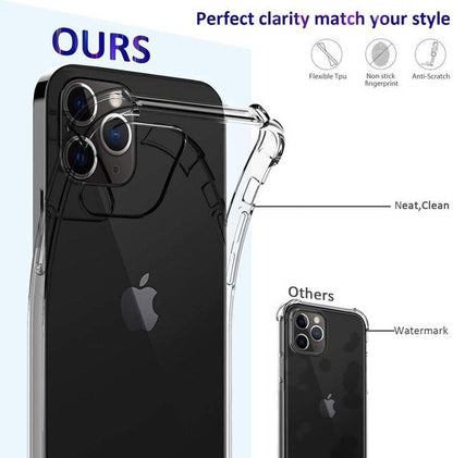 Apple iPhone 12 Hülle - Transparent - Stoßfestes Backcover