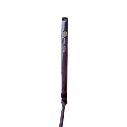 Apple iPhone 12 Hoesje - Paars - Siliconen MagSafe Back Cover met Telefoonkoord