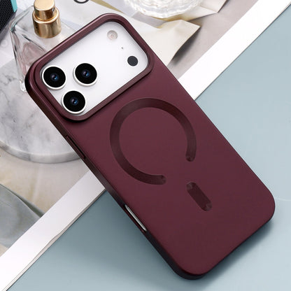 Apple iPhone 18 Pro Max Hoesje - Bordeaux - Matte Siliconen MagSafe Back Cover