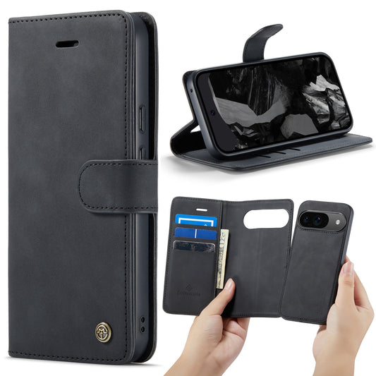 Google Pixel 9 Hoesje - Charcoal Gray - 2 in 1 Bookcase