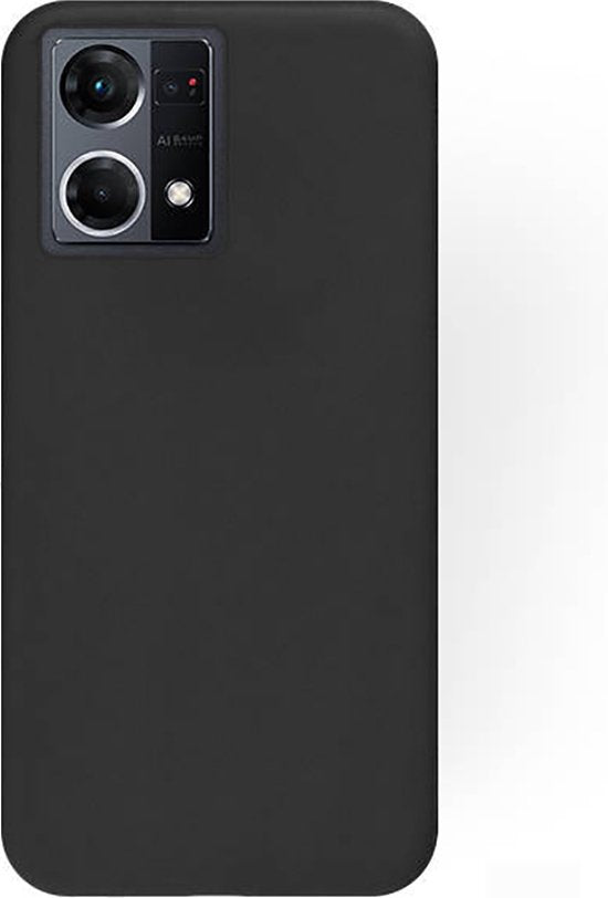 Oppo Reno 7 4G Hoesje - Zwart - Siliconen Back Cover