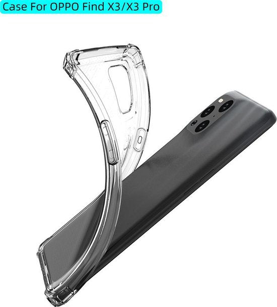 OPPO Find X3 Pro Hoesje - Transparant - Anti-Shock Hybrid Back Cover