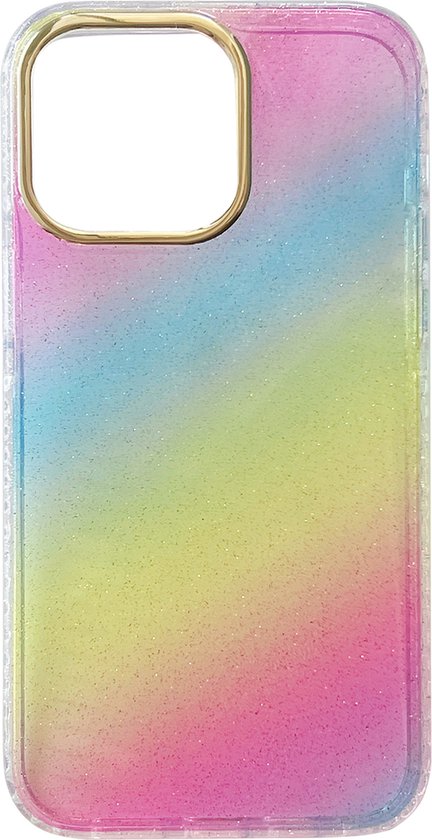 Apple iPhone 14 Pro Hoesje - Multi - Glitter Back Cover