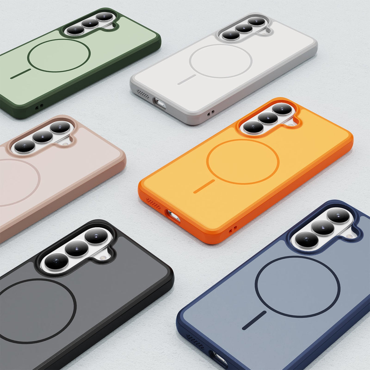 Samsung Galaxy A57 Hoesje - Groen - Minimalistic MagSafe Back Cover