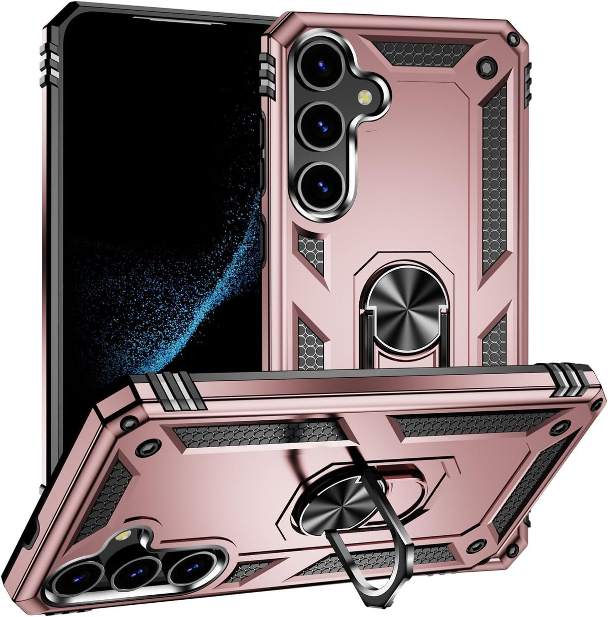 Samsung Galaxy S24 Hülle - Roségold - Armor Kickstand Backcover