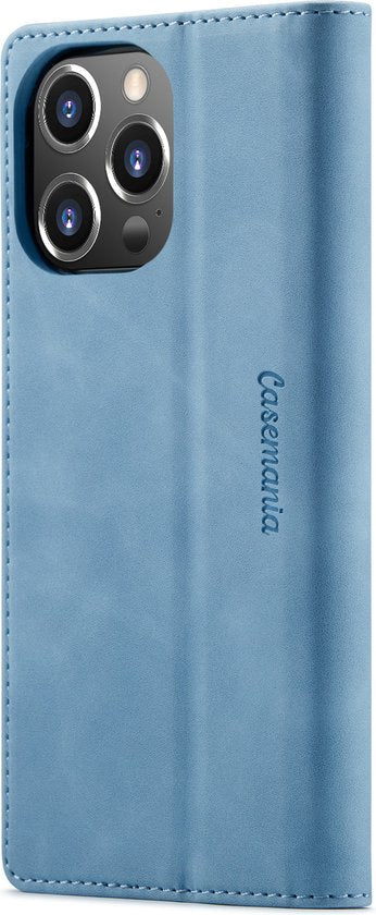 Apple iPhone 12 Pro Max Hoesje - Sky Blue - Dunne Bookcase
