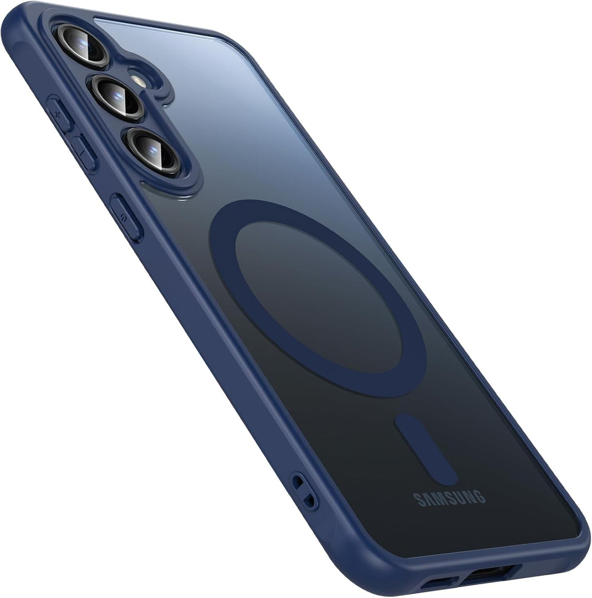 Samsung Galaxy S24 FE Hoesje - Blauw - Matte Armor MagSafe Back Cover