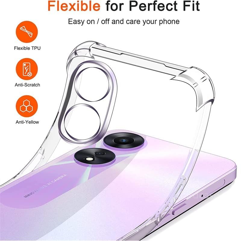 Oppo A18 & A38 Hoesje - Transparant - Anti-Shock Hybrid Back Cover
