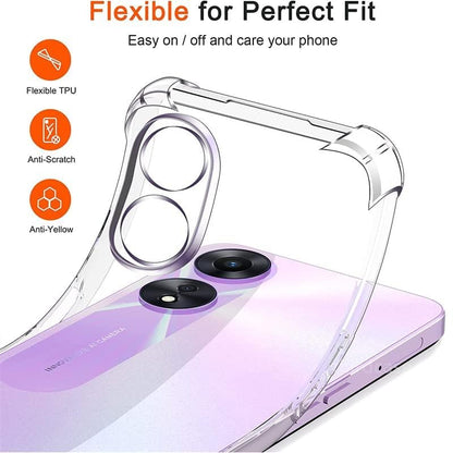 Oppo A18 & A38 Hoesje - Transparant - Anti-Shock Hybrid Back Cover