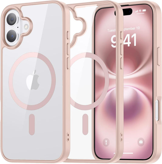 Apple iPhone 16 Hülle - Rosa - Bumper-MagSafe-Backcover