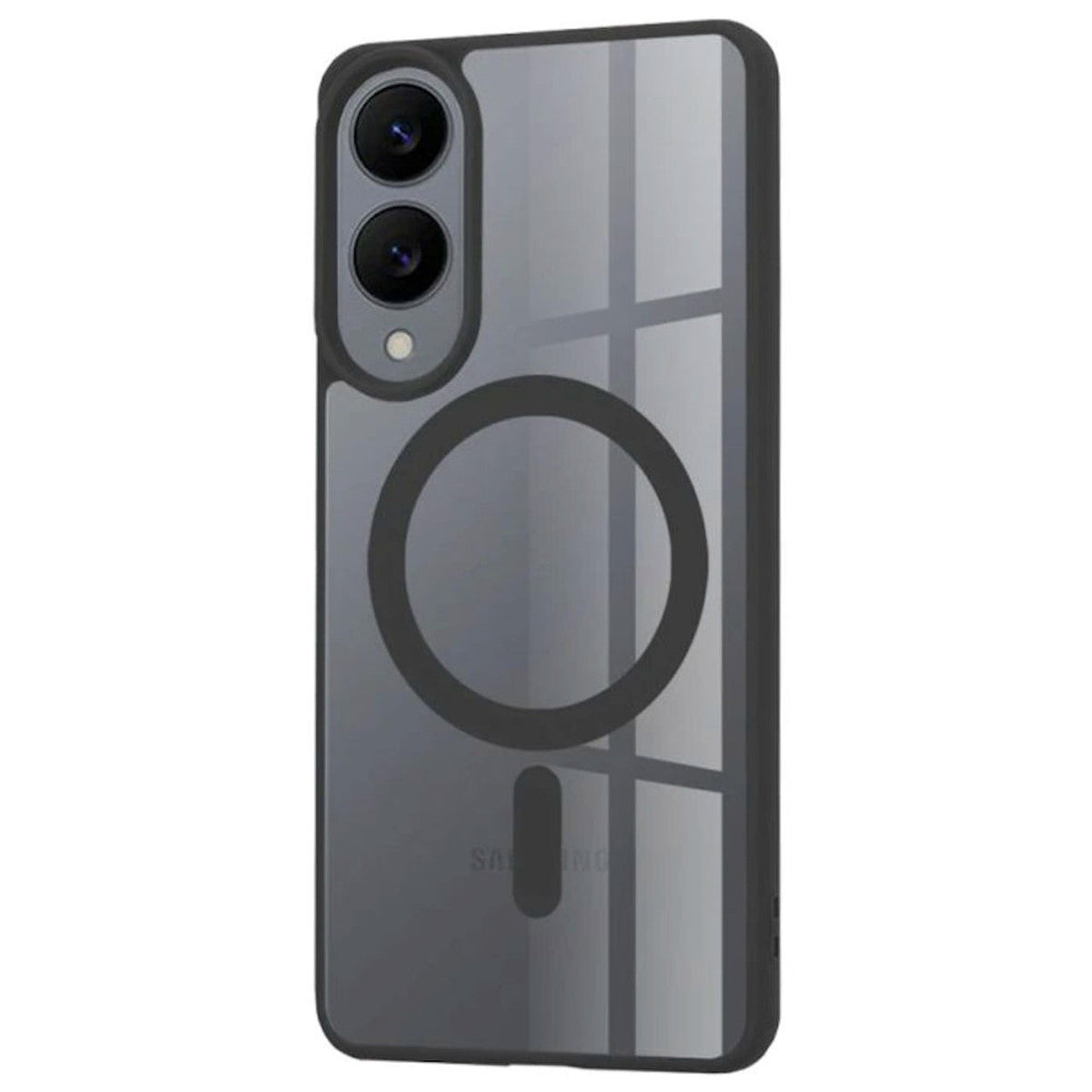 Samsung Galaxy S25 Edge Hülle - Schwarz - Bumper-MagSafe-Backcover