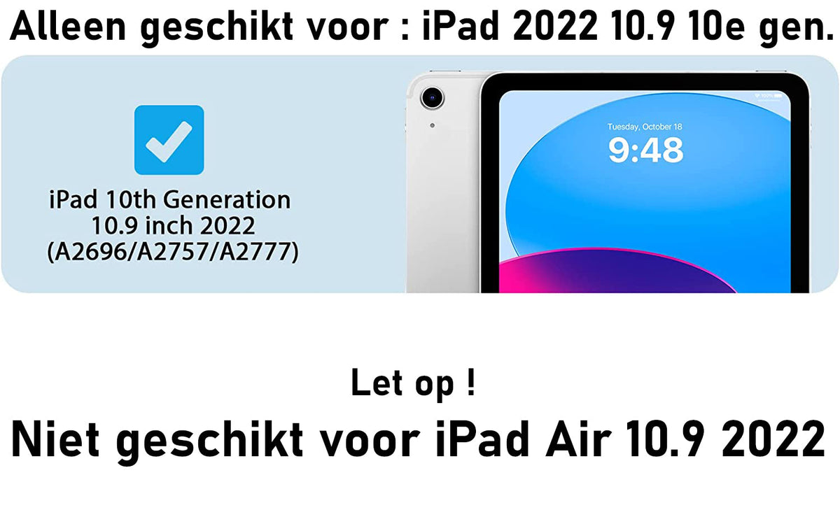 iPad A16 Tablethoes - Zwart - Pen Slot Smart Cover