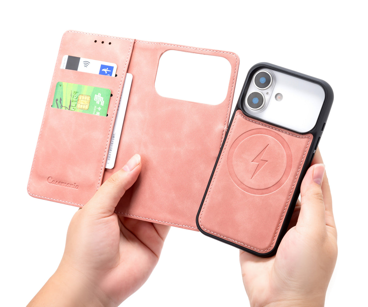 Apple iPhone 17 Pro Hoesje - Salmon Pink - 2 in 1 MagSafe Bookcase