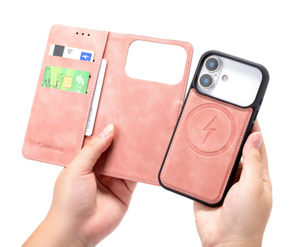 Apple iPhone 17 Pro Hoesje - Salmon Pink - 2 in 1 MagSafe Bookcase