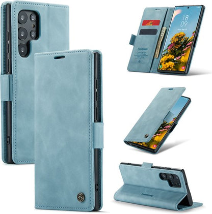 Samsung Galaxy S22 Ultra Hoesje - Aqua Blue - Bookcase