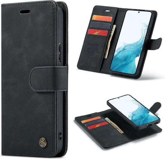 Samsung Galaxy S23 Plus Hoesje - Charcoal Gray - 2 in 1 Bookcase