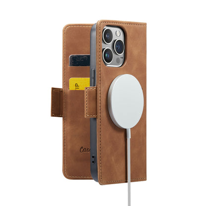 iPhone 15 Pro Hoesje - Sienna Brown - MagSafe Bookcase