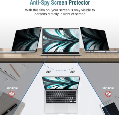 Apple MacBook Air M5/M4/M3/M2 (15-inch) Laptop Screenprotector - Privacy - 1 Stuk