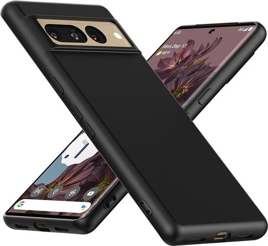 Google Pixel 7 Pro Case - Black - Silicone Back Cover