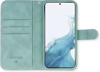 Samsung Galaxy S23 Ultra Case - Aqua Blue - Luxury Wallet Case