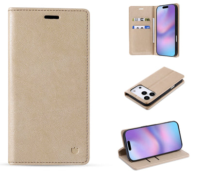 Apple iPhone 18 Pro Hoesje - Soft Beige - Dunne Leather-look Back Cover